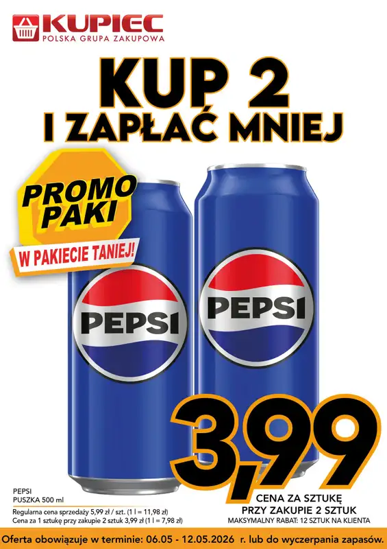 Kupiec - gazetka promocyjna Promopaki od środy 06.05 do wtorku 12.05 - strona 3