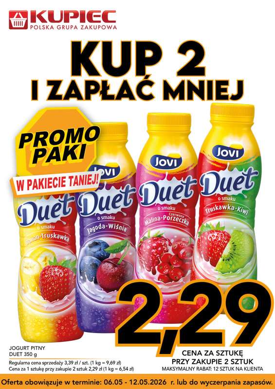 Kupiec - gazetka promocyjna Promopaki od środy 06.05 do wtorku 12.05 - strona 9