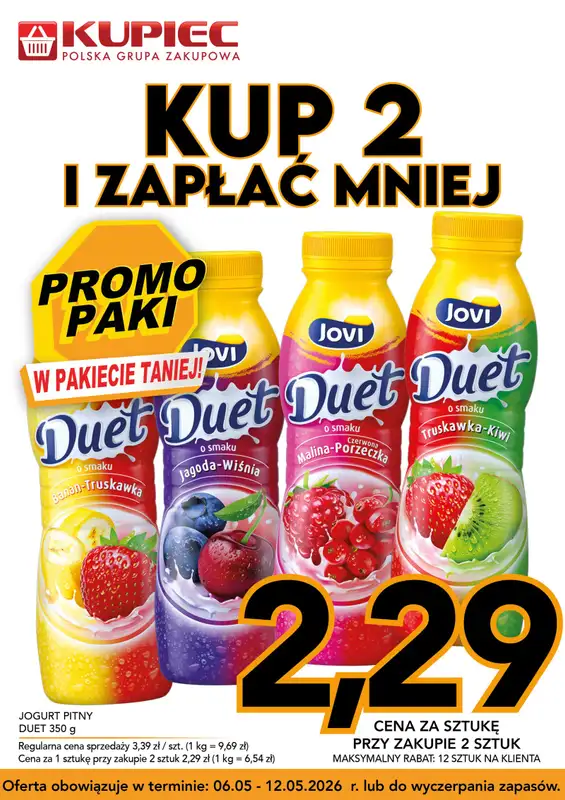 Kupiec - gazetka promocyjna Promopaki od środy 06.05 do wtorku 12.05 - strona 9