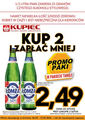 Kupiec - gazetka promocyjna Promopaki od środy 06.05 do wtorku 12.05 - strona 6