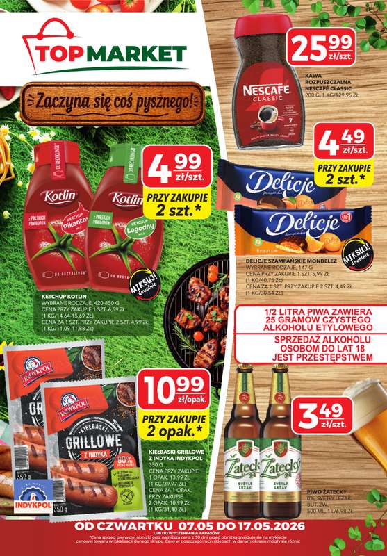 Top Market - gazetka promocyjna Gazetka od czwartku 07.05 do niedzieli 17.05