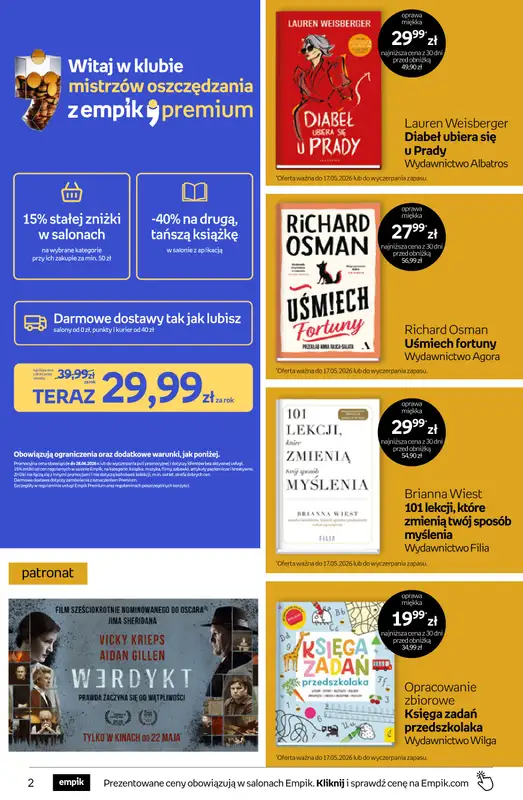 Empik - gazetka promocyjna Tom kultury: książki od środy 06.05 do wtorku 19.05 - strona 2