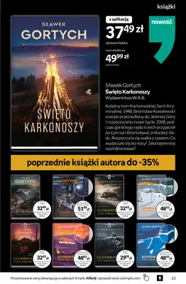 Empik - gazetka promocyjna Tom kultury: książki od środy 06.05 do wtorku 19.05 - strona 21