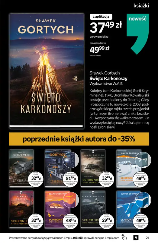 Empik - gazetka promocyjna Tom kultury: książki od środy 06.05 do wtorku 19.05 - strona 21