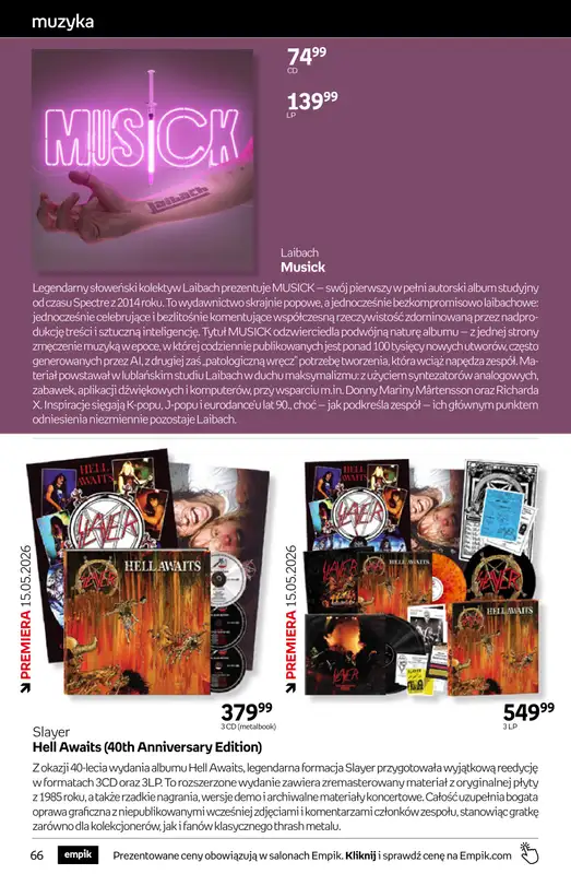 Empik - gazetka promocyjna Tom kultury: muzyka od środy 06.05 do wtorku 19.05 - strona 8