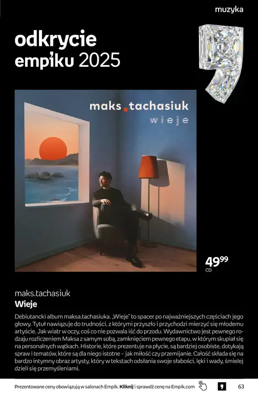 Empik - gazetka promocyjna Tom kultury: muzyka od środy 06.05 do wtorku 19.05 - strona 5