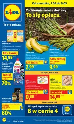 Lidl - gazetka promocyjna Oferta od czwartku od czwartku 07.05 do soboty 09.05