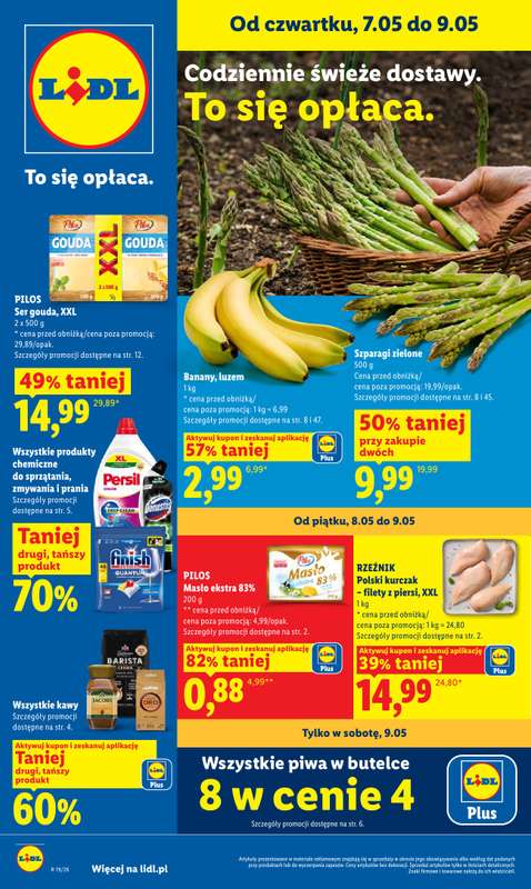 Lidl - gazetka promocyjna Oferta od czwartku od czwartku 07.05 do soboty 09.05