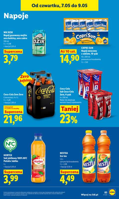 Lidl - gazetka promocyjna Oferta od czwartku od czwartku 07.05 do soboty 09.05 - strona 85