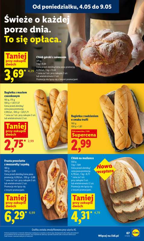 Lidl - gazetka promocyjna Oferta od czwartku od czwartku 07.05 do soboty 09.05 - strona 67