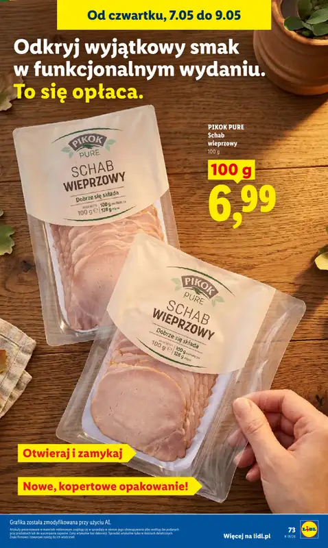 Lidl - gazetka promocyjna Oferta od czwartku od czwartku 07.05 do soboty 09.05 - strona 73