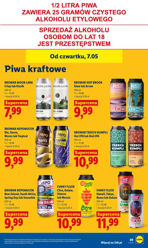 Lidl - gazetka promocyjna Oferta od czwartku od czwartku 07.05 do soboty 09.05 - strona 93