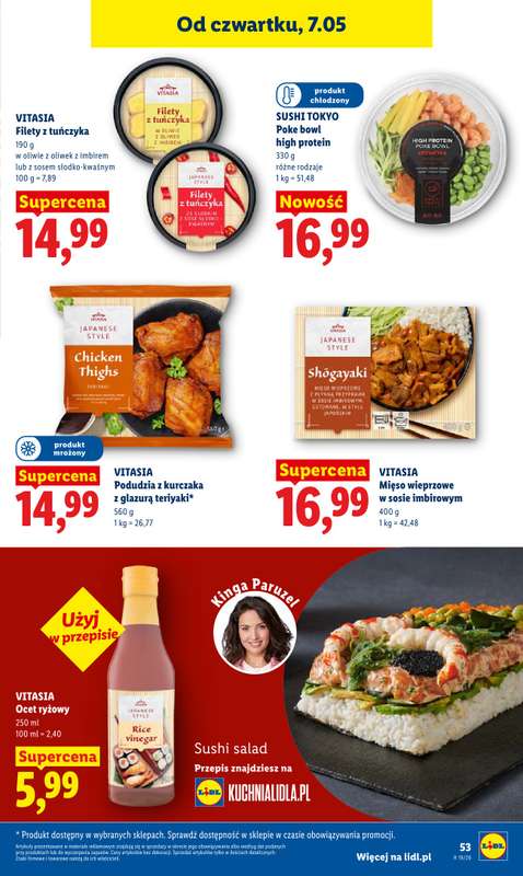 Lidl - gazetka promocyjna Oferta od czwartku od czwartku 07.05 do soboty 09.05 - strona 53
