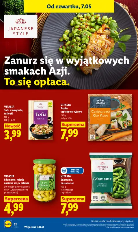 Lidl - gazetka promocyjna Oferta od czwartku od czwartku 07.05 do soboty 09.05 - strona 52