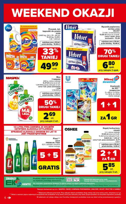 Carrefour Market - gazetka promocyjna Gazetka Weekend okazji już od czwartku od czwartku 07.05 do soboty 09.05 - strona 6
