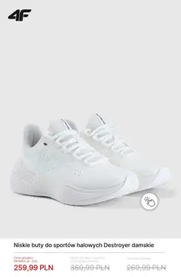 4F - gazetka promocyjna Buty sportowe na wyprzedaży od środy 06.05  - strona 7