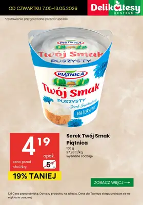 Delikatesy Centrum - gazetka promocyjna Skyry, serki i jogurty - sprawdź promocje! od czwartku 07.05 do środy 13.05 - strona 8