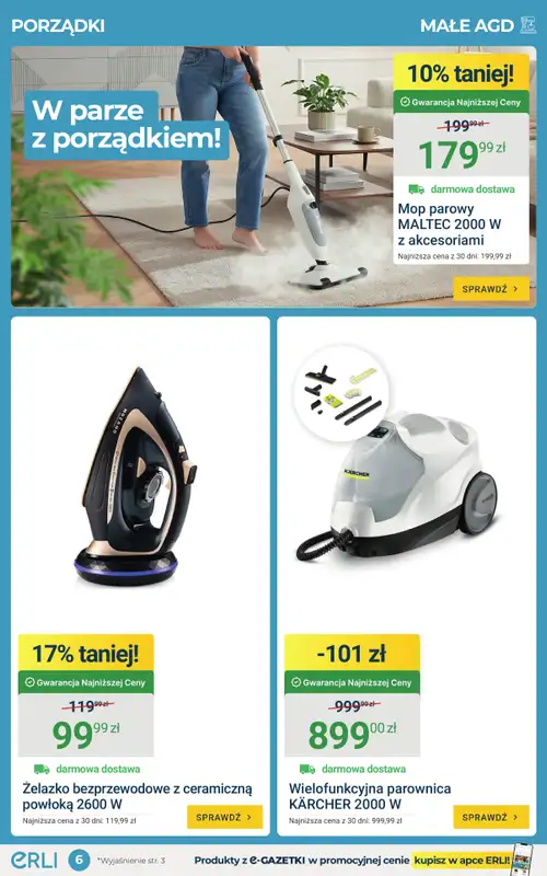 ERLI - gazetka promocyjna Urządź i wyposaż dom taniej z ERLI! od środy 06.05 do niedzieli 10.05 - strona 6