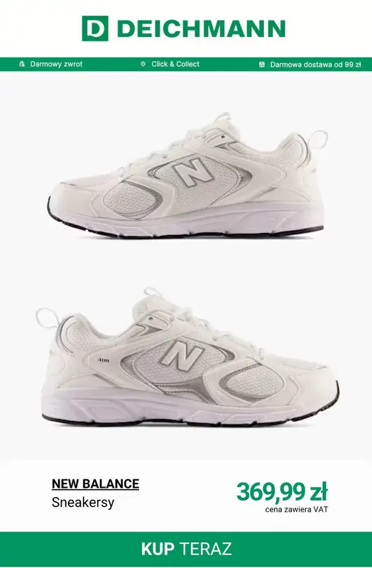 Deichmann - gazetka promocyjna Sneakersy damskie New Balance od środy 06.05  - strona 3