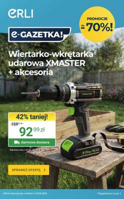 ERLI - gazetka promocyjna Majsterkuj i dbaj o auto oszczędniej z ERLI! od środy 06.05 do niedzieli 10.05