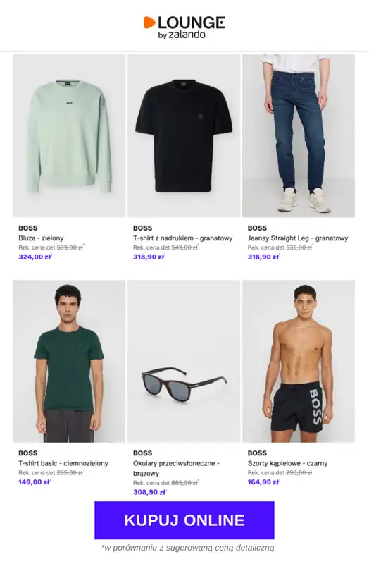 Lounge by Zalando - gazetka promocyjna Do -75%  BOSS - Mężczyźni od środy 06.05 do soboty 09.05 - strona 8