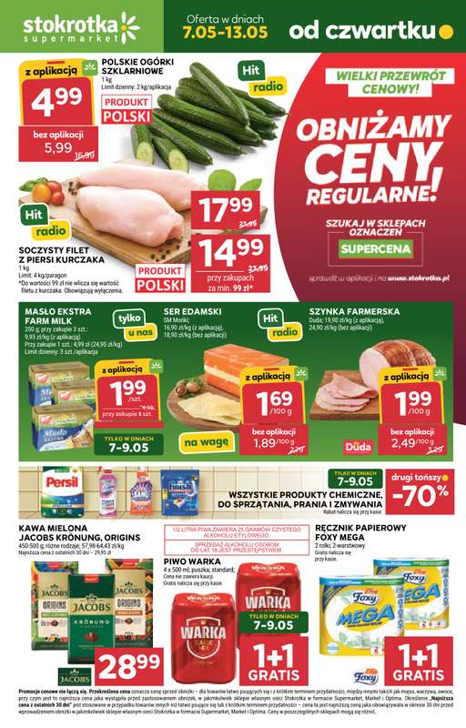 Stokrotka - gazetka promocyjna Gazetka Supermarket od czwartku 07.05 do środy 13.05