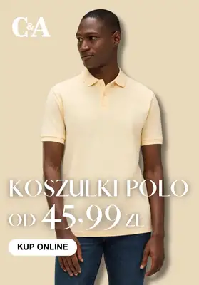 C&A - gazetka promocyjna Koszulki polo od 45,99 zł od środy 06.05 