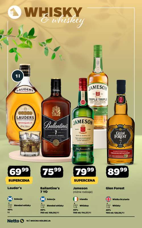 Netto - gazetka promocyjna Mocna Kolekcja - Mocne Alkohole  do soboty 09.05 - strona 16