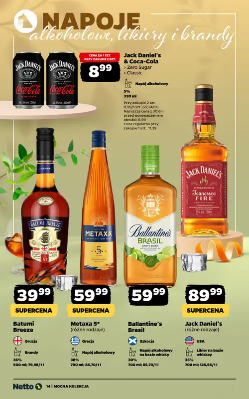 Netto - gazetka promocyjna Mocna Kolekcja - Mocne Alkohole  do soboty 09.05 - strona 14