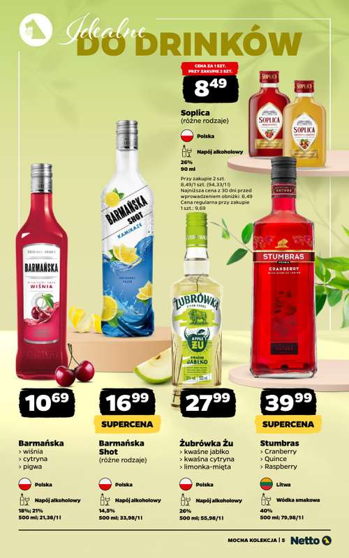 Netto - gazetka promocyjna Mocna Kolekcja - Mocne Alkohole  do soboty 09.05 - strona 5