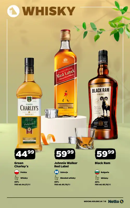 Netto - gazetka promocyjna Mocna Kolekcja - Mocne Alkohole  do soboty 09.05 - strona 15