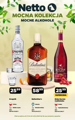 Netto - gazetka promocyjna Mocna Kolekcja - Mocne Alkohole  do soboty 09.05