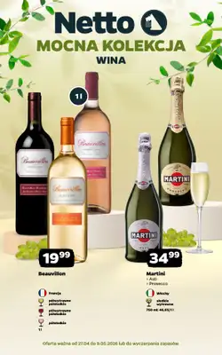 Netto - gazetka promocyjna Mocna Kolekcja - Wina  do soboty 09.05