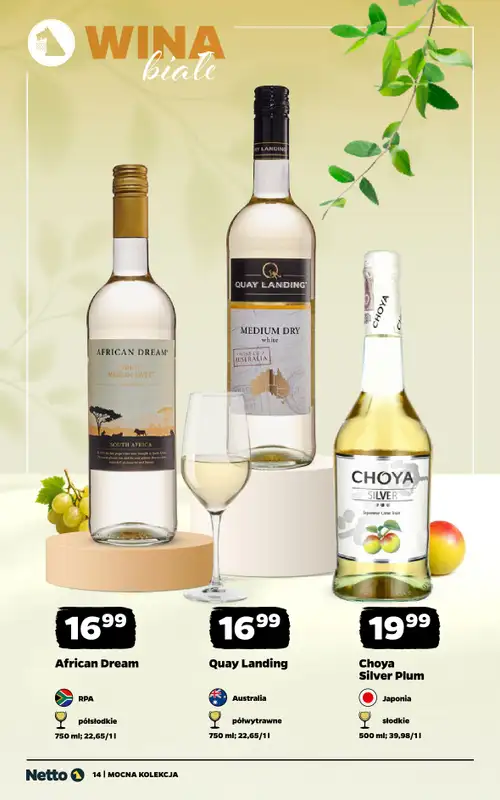 Netto - gazetka promocyjna Mocna Kolekcja - Wina  do soboty 09.05 - strona 14