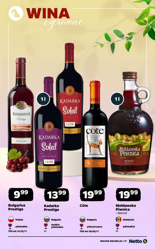Netto - gazetka promocyjna Mocna Kolekcja - Wina  do soboty 09.05 - strona 17