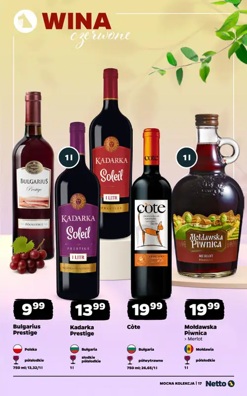 Netto - gazetka promocyjna Mocna Kolekcja - Wina  do soboty 09.05 - strona 17