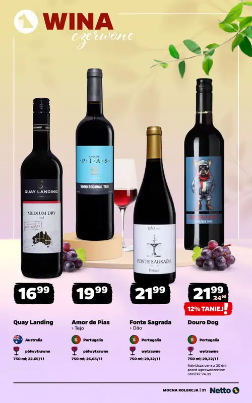Netto - gazetka promocyjna Mocna Kolekcja - Wina  do soboty 09.05 - strona 21