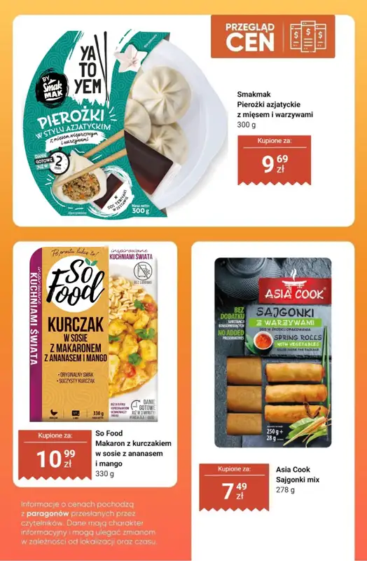 Dino - gazetka promocyjna Kuchnia azjatycka - przegląd cen od czwartku 07.05 do wtorku 12.05 - strona 3