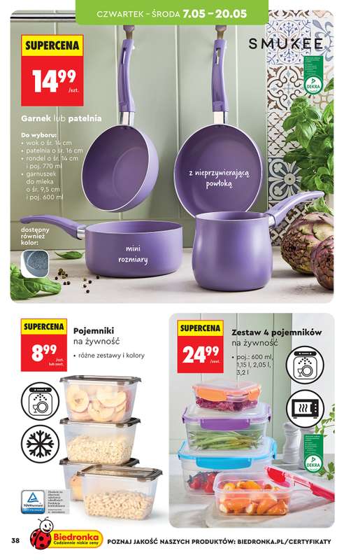 Biedronka - gazetka promocyjna Hity i inspiracje, od 04.05 od poniedziałku 04.05 do środy 20.05 - strona 40