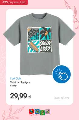 T-shirt chłopięcy, szary