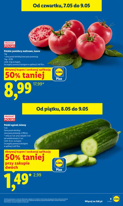 Lidl - gazetka promocyjna Oferta od czwartku od czwartku 07.05 do soboty 09.05 - strona 9