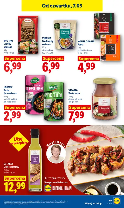 Lidl - gazetka promocyjna Oferta od czwartku od czwartku 07.05 do soboty 09.05 - strona 57