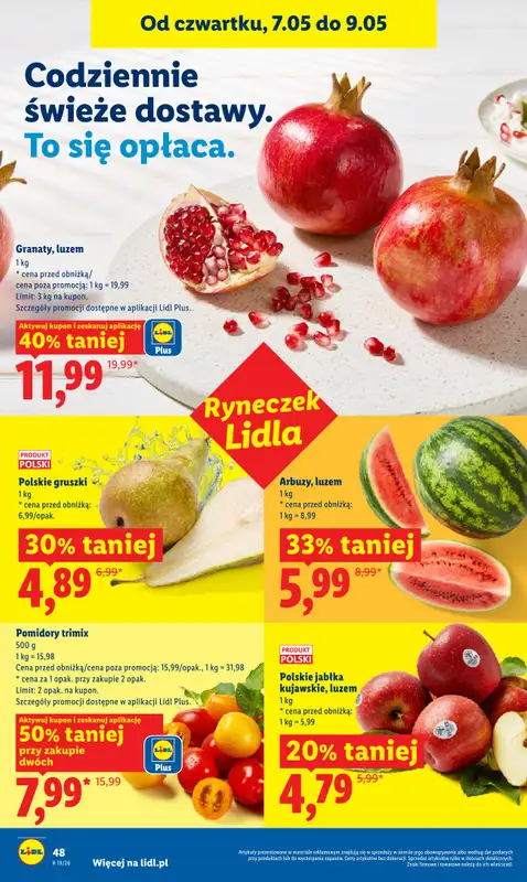 Lidl - gazetka promocyjna Oferta od czwartku od czwartku 07.05 do soboty 09.05 - strona 46
