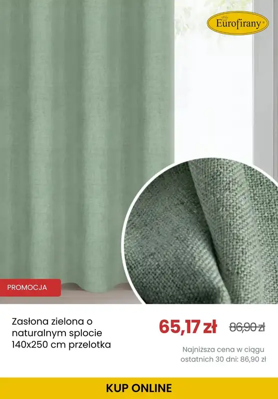 BEST SALE - gazetka promocyjna Eurofirany | Do -25% na zasłony od środy 06.05 do środy 20.05 - strona 6