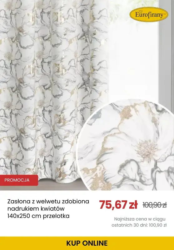 BEST SALE - gazetka promocyjna Eurofirany | Do -25% na zasłony od środy 06.05 do środy 20.05 - strona 7