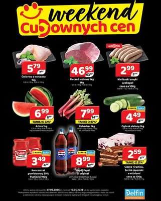 Delfin - gazetka promocyjna Weekend cudownych cen od czwartku 07.05 do niedzieli 10.05