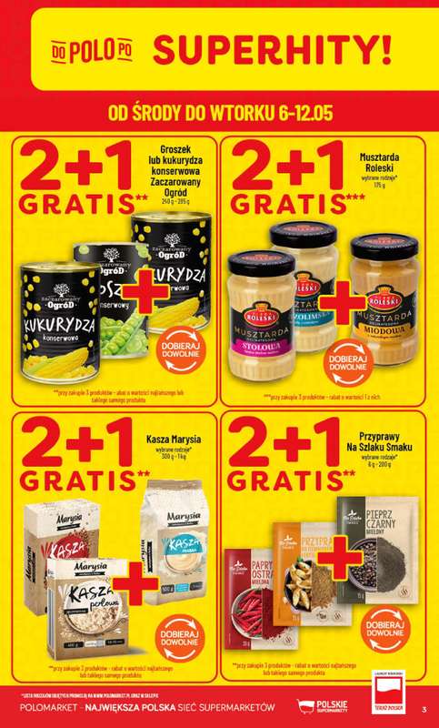 POLOmarket - gazetka promocyjna Gazetka od środy 06.05 do wtorku 12.05 - strona 3