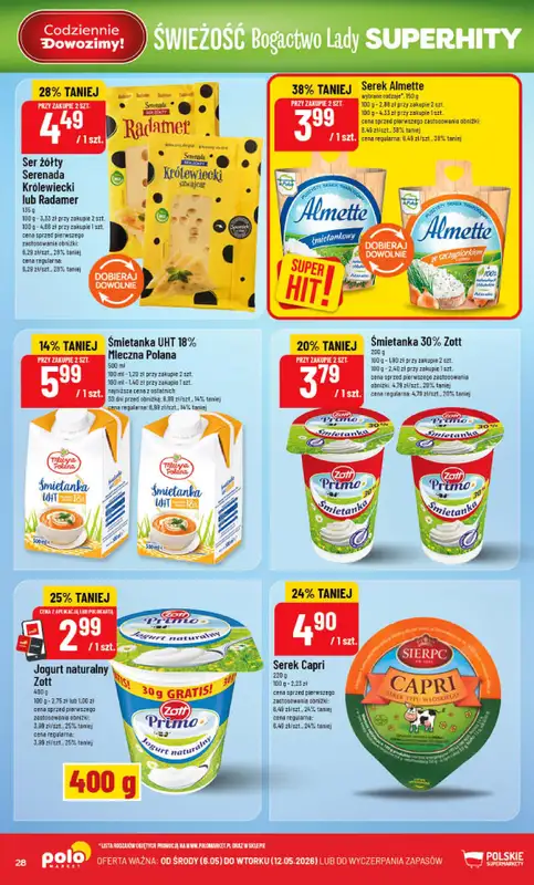 POLOmarket - gazetka promocyjna Gazetka od środy 06.05 do wtorku 12.05 - strona 28