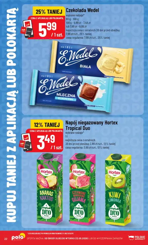 POLOmarket - gazetka promocyjna Kupuj taniej od czwartku 07.05 do wtorku 12.05 - strona 22