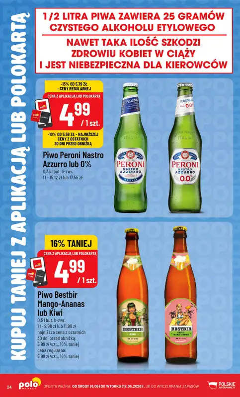 POLOmarket - gazetka promocyjna Kupuj taniej od czwartku 07.05 do wtorku 12.05 - strona 24